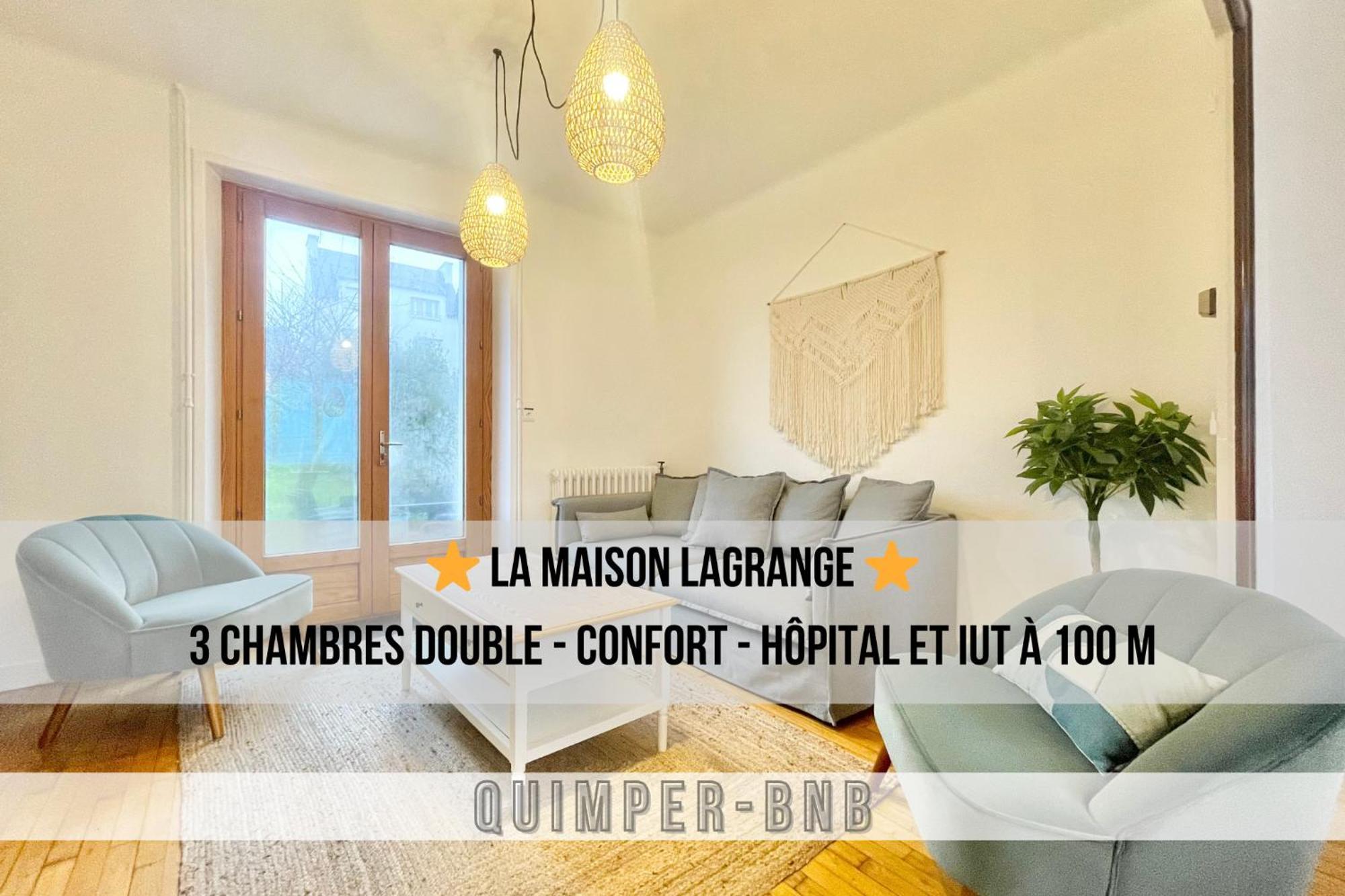 Maison Lagrange - 4 Chambres Quartier Iut Hopital Quimper Exteriér fotografie