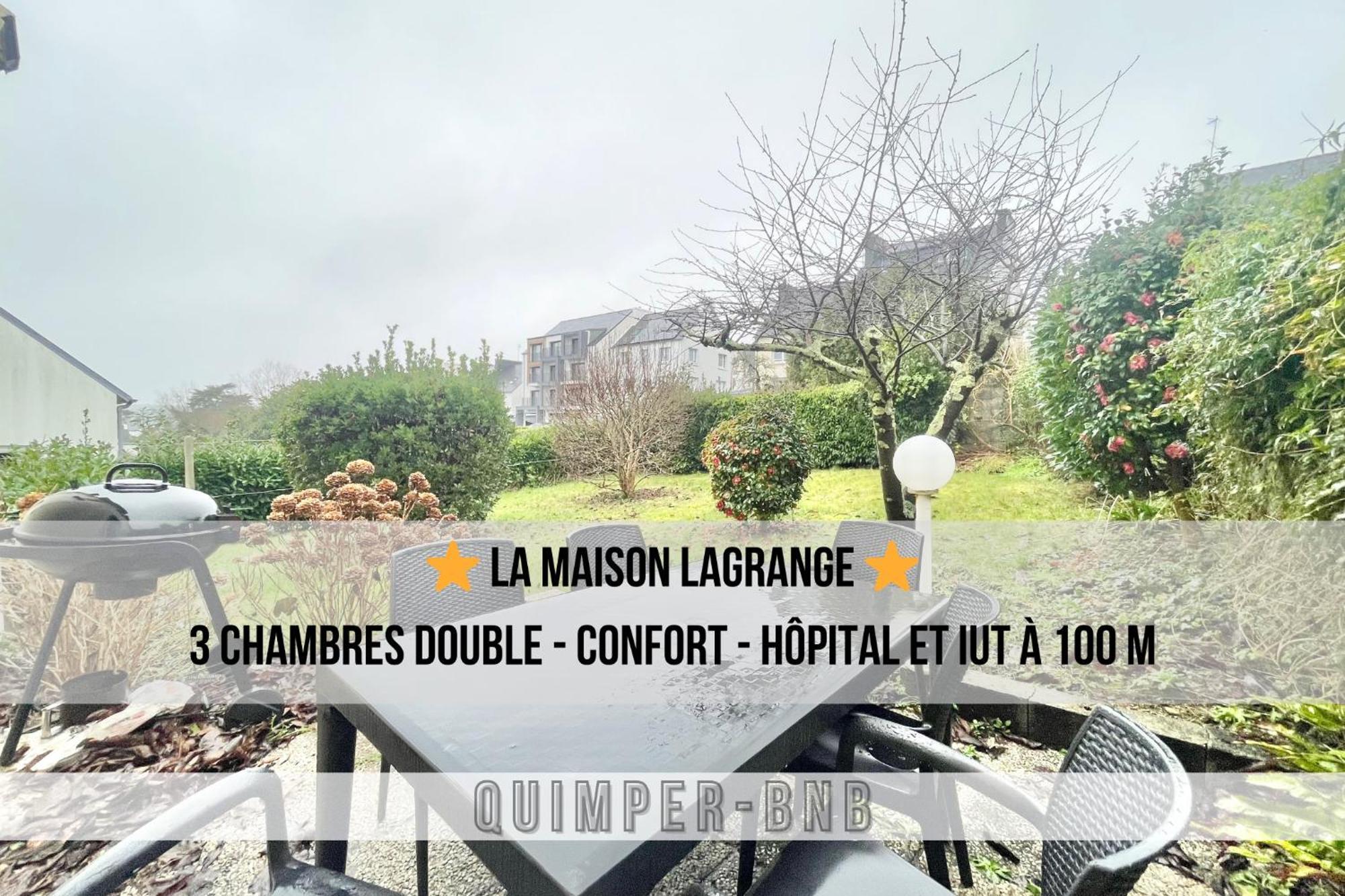 Maison Lagrange - 4 Chambres Quartier Iut Hopital Quimper Exteriér fotografie